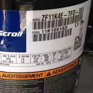 Compresor Scroll Copeland ZF11K4E TFD 551 de 3.5 Hp para Refrigeración a Baja Temperatura - Product Image 1