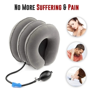 Bantal udara berbentuk U, perangkat traksi leher udara, kerah perenggang leher tengkuk udara - Product Image 3