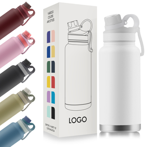 Bouteille d'eau chaude et froide à double paroi isolée de haute qualité avec logo personnalisé imprimé - Product Image 1