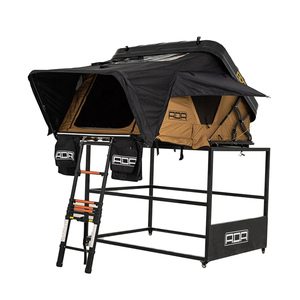 Палатка на крышу автомобиля ADA PS-160, всесезонная, на 2 человека, жесткий корпус, алюминий, водонепроницаемый Оксфорд, с лестницей, быстрое автоматическое раскрытие, черное покрытие - Product Image 1