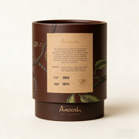 Tubes en papier kraft de luxe personnalisés en gros, boîte cylindrique pour l'emballage de cadeaux, de thé, de grains de café