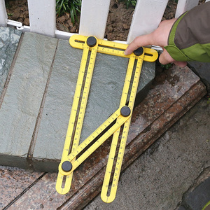 Multifunctional Folding Ruler Plastic 30 Cm Movable Four Fold Tile Measuring Tool - Product Image 3