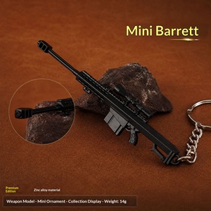 Set di Portachiavi in Miniatura di Alta Qualità Stile <span class=keywords><strong>Battle</strong></span> Royale, Modelli RPG: Lanciarazzi, Revolver Desert Eagle, SVD, Beretta, Idea Regalo - Product Image 2