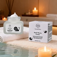 Crème de mucine d'escargot noir coréen fermentée, complexe de collagène liftant pour réparer les peaux fragiles, hydrater en profondeur, améliorer l'éclat et la fermeté du visage