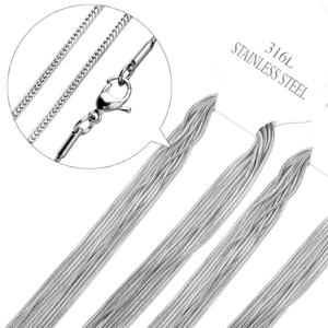 Collier chaîne en acier inoxydable, design de bijoux pour femmes minces, design de chaîne - Product Image 4