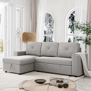 Modern sectional with storage furniture living room sofa cum bed sofa convertible bed corner sofa bed