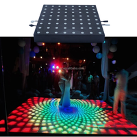 Panneau matriciel magnétique Portable 8x8 DMX 64 pixels IP67 évalué vidéo numérique LED carreaux de piste de danse pour l'éclairage de scène 20W puissance