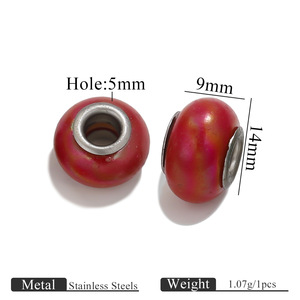 Ciondolo europeo <span class=keywords><strong>perline</strong></span> con foro grande <span class=keywords><strong>vetro</strong></span> <span class=keywords><strong>Murano</strong></span> <span class=keywords><strong>perline</strong></span> <span class=keywords><strong>di</strong></span> cristallo e perle <span class=keywords><strong>di</strong></span> <span class=keywords><strong>vetro</strong></span> attributo del prodotto per la creazione <span class=keywords><strong>di</strong></span> gioielli fai da te - Product Image 4