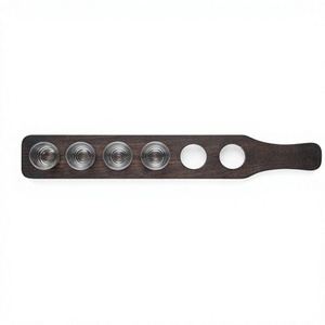 Support en verre noir élégant de qualité supérieure, vaisselle élégante, parfait pour les mariages, les restaurants, les hôtels - Product Image 6