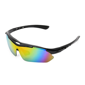 Cycling Glasses Full Rim <b>Polycarbonate</b> Lenses UV Protection Replaceable Lenses Outdoor Sports Men's - Product Image 3