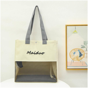 Ready Stock Crossbody Backpack Portable Outdoor Cat <b>Carrier</b> Bag Oxford Cloth Large Capacity Lightweight Hand Carry Tote Bag - Product Image 5