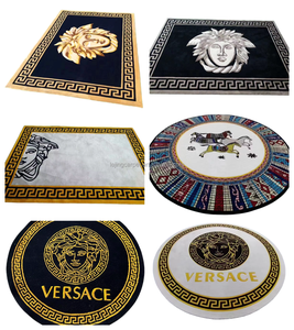 <span class=keywords><strong>Tapis</strong></span> tissé bleu et noir à bordure noire, avec envers antidérapant, idéal pour <span class=keywords><strong>sous</strong></span> le <span class=keywords><strong>bureau</strong></span>, zone de jeux ou chambre d'enfant, revêtement de sol sûr - Product Image 6