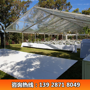 Carpa de boda transparente con estructura en A, marco de aleación de aluminio, tela de PVC, resistente al viento, apertura rápida, uso en las cuatro estaciones, tipo extendido - Product Image 4
