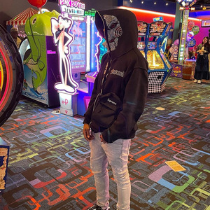 Tùy Chỉnh 100 Bông Zip up Hoodies Mens Phụ Nữ OEM Rhinestone Áo Phụ Nữ Kim Cương Rhinestone Hoodies Cho Nam Giới Phụ Nữ - Product Image 2