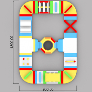 Parque Acuático Flotante Inflable Comercial con Obstáculos, Equipo de Playa con Material de PVC para Tobogán Exterior para Adultos, PARQUE ACUÁTICO Personalizable - Product Image 6