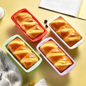 Molde de Silicona Rectangular para Hornear Pan, Utensilios de Cocina para Hornear Pasteles y Pan de Pascua, Venta Caliente - Product Image 1