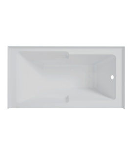 <span class=keywords><strong>Baignoire</strong></span> <span class=keywords><strong>de</strong></span> <span class=keywords><strong>salle</strong></span> <span class=keywords><strong>de</strong></span> <span class=keywords><strong>bain</strong></span> 60 pouces <span class=keywords><strong>Baignoire</strong></span> autoportante en acrylique léger <span class=keywords><strong>de</strong></span> luxe <span class=keywords><strong>Baignoire</strong></span> en alcôve - Product Image 3