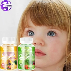 Integratore Alimentare in Gommose 100% Senza Soia con Frutta e Verdura, Vitamine e Fibre Alimentari per Bambini e Adulti (60 Pezzi) - Product Image 1