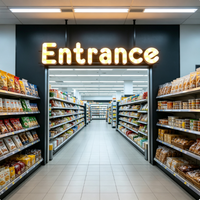 Enseigne en acrylique entièrement personnalisée avec éclairage frontal LED, enseigne de marque 3D illuminée, lettre en acrylique pour intérieur et extérieur pour magasin