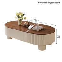 Table basse en bois massif de noyer noir d'Amérique du Nord, certifiée FSC, table centrale ovale moderne pour projets hôteliers de luxe, vente en gros