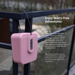 ビーチでの休暇やクルーズの必需品用のポータブルロックボックス<span class=keywords><strong>2026</strong></span>、旅行用の小さなピンクの金庫、個人用ビーチセーフボックス - Product Image 4