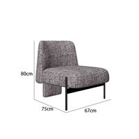 Nouveau design moderne, fauteuil de salon contemporain une place, canapé-lit fonctionnel en tissu éponge pour hôtel et appartement