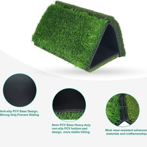 Gerçekçi Hissettiren Yapay Çimli, Sürüş ve Chip Atışları İçin Uygun, Fabrikadan Doğrudan 3'ü 1 Arada Taşınabilir Katlanabilir Golf Antrenman Matı - Product Image 4