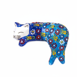 <span class=keywords><strong>Gatto</strong></span> Dormiente in Ceramica Fatto a Mano <span class=keywords><strong>Turco</strong></span> - Product Image 2