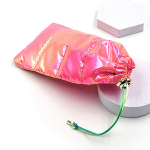 צבע זוהר בהיר, תיקים למטה נוצות נוצות למטה לוגו מותאם אישית תיק טלפון - Product Image 4