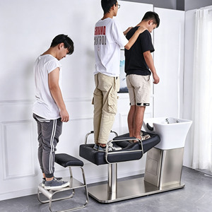 Sillón Móvil para Lavado de Cabello en Salón, Equipo de Spa Capilar con Lavabo y Terapia de Agua, Cama para Lavado de Cabello - Product Image 4