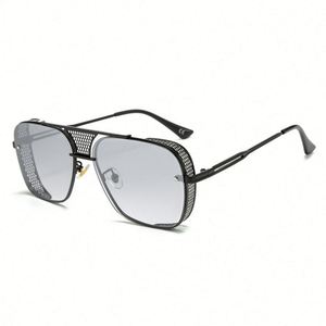 Gafas de Sol Cuadradas con Montura Metálica para Hombre y Mujer, Lentes Degradadas, Protección UV400, Estilo Steampunk, Moda 2020 - Product Image 4