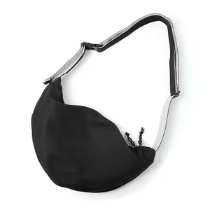 Bandolera pequeña de media luna estilo Hobo Hippie para hombre y mujer