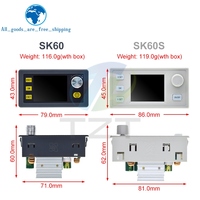 SK60 SK60S DC 6-36V 60W 5A convertisseur Buck Boost CNC Module d'alimentation réglable Module de Charge solaire à tension constante