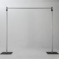 KL-PAD002 Support de toile de fond professionnel robuste et réglable à double barre transversale pour système Pipe and Drape, avec montants réglables