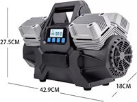 300L Fast Inflating 12V Cabled Heavy Duty Car Tyre Compressor With Double Cylinders Fast Inflating Car Inflator Speed