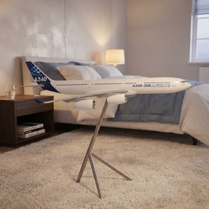Modèle statique en résine <span class=keywords><strong>Airbus</strong></span> A340-<span class=keywords><strong>300</strong></span> 1/50 127cm avec couleurs et motifs personnalisables, cadeau d'affaires - Product Image 2