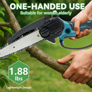 <b>Mini</b> <b>Cordless</b> Lithium-Ion Battery-Powered <b>Chainsaw</b> With Anti-Slip Grip 650W OEM & DIY for Wood Trimming GT1005 <b>Mini</b> - Product Image 4
