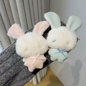 Joli pouf lapin blanc à pois apaisant en peluche avec rembourrage en coton PP pour bébés <span class=keywords><strong>et</strong></span> adultes, idéal pour dormir - Product Image 4