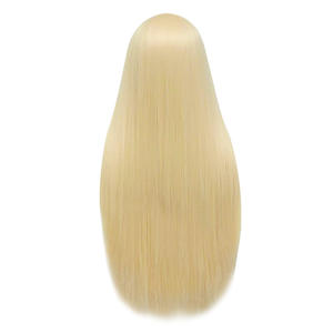 Vente en gros perruque originale 13*4 transparente haute définition dentelle avant couleur 613 perruque de cheveux raides pour les femmes. - Product Image 1