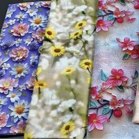 45 coton soie popeline tissu 3D numérique imprimé motif tridimensionnel sensation douce vêtements pour enfants maison vêtements pyjamas