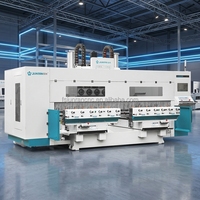Centre d'usinage CNC automatique 5 axes JR-1218-4*6T+2 pour le bois, machine de production de gravure 3D pour pieds de meubles en bois massif