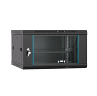 Armoire murale 6U, armoire serveur de centre de données 19 pouces, rack réseau haut de gamme