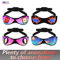 Nouvelles lunettes de fête LED du fabricant, batterie rechargeable, cadeau amusant pour Pâques, Nouvel An, Saint-Valentin, Nouvel An chinois