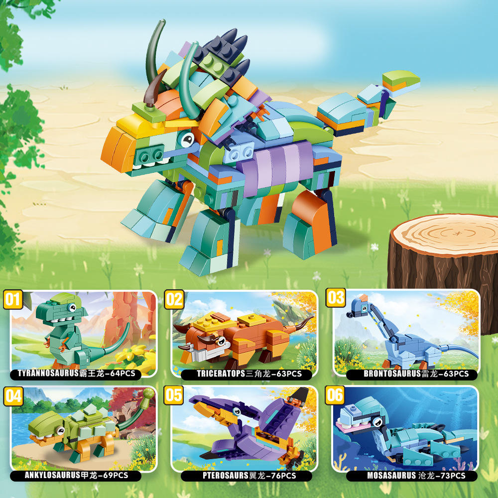 6-in-1 triceratops [Place orders in multiples of 12]