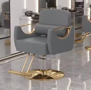 Chaise de barbier professionnelle moderne en métal avec fonction de massage hydraulique pour salons de coiffure, gymnases et utilisation en extérieur - Product Image 3