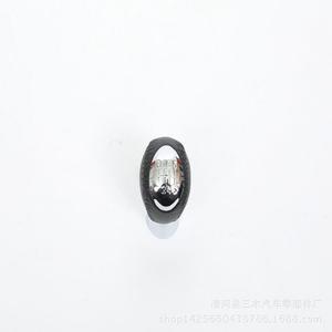 Mazda 6 Gear Shift Knob Leather Black Silver Car <b>Interior</b> <b>Accessory</b> - Product Image 3