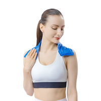 Bleu personnalisé vente chaude coloré réutilisable chaud et froid Pack réglable tissu compresse Wrap Gel Pad thérapie Gel sac de glace