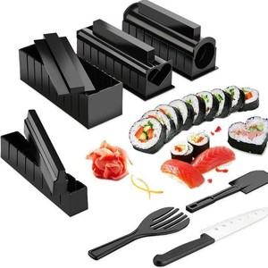 <span class=keywords><strong>Kit</strong></span> d'outils <span class=keywords><strong>pour</strong></span> faire des sushis Newell Multi Shape, 10 pièces, y compris des moules carrés, en forme de cœur et en forme de Mickey <span class=keywords><strong>pour</strong></span> des sushis faits <span class=keywords><strong>maison</strong></span>, des rouleaux de <span class=keywords><strong>sushi</strong></span> et des aliments <span class=keywords><strong>pour</strong></span> bébés - Product Image 3