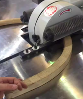 Machine automatique d'alimentation et de cintrage pour tiges rondes en bois, machine à poncer les tiges rondes courbées, machines à bois
