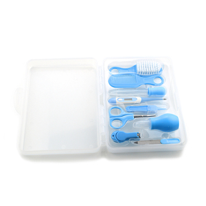 9 pièces Silicone bébé produits Kit de soins de santé ensemble Portable maison utilisé bébé soins Kit cadeaux bébé toilettage ensemble fournitures médicales - Product Image 5